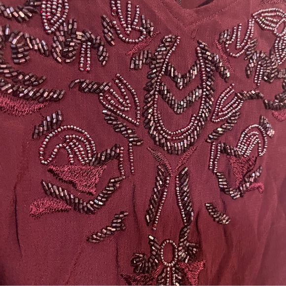 NWT Dalia Made in India Women's Hand Beaded Embroidered Tank Top Size XL - Picture 4 of 8